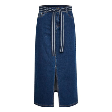 Culture Sasia Nederdel Jeans Dark Blue Wash