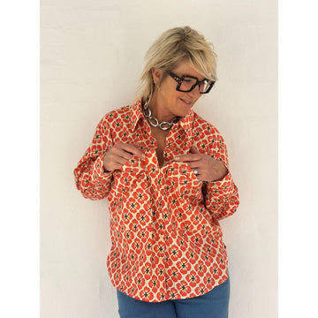 Gaspar Malmø Bluse Flower Print