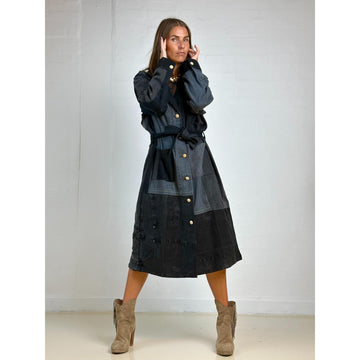 Gaspar Kentucky Trenchcoat Sort Jeans