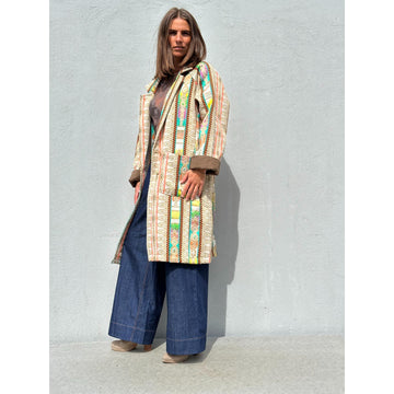 Gaspar Bruxelle Coat Multi Colour