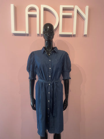 ICHI Borgie Jeans Kjole Mørk Blå Denim