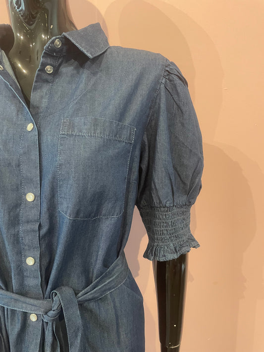 ICHI Borgie Jeans Kjole Mørk Blå Denim