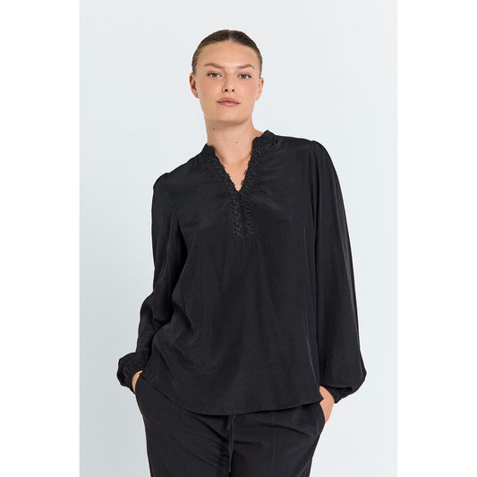 Freequent Tessy Bluse Sort