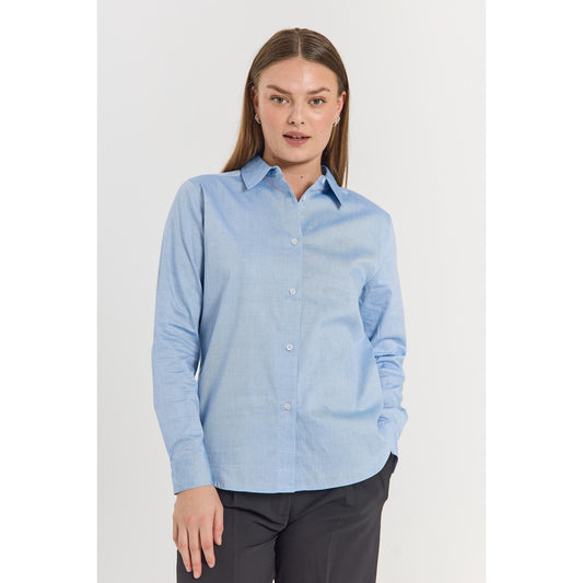 Freequent Oxford Skjorte Lyseblå