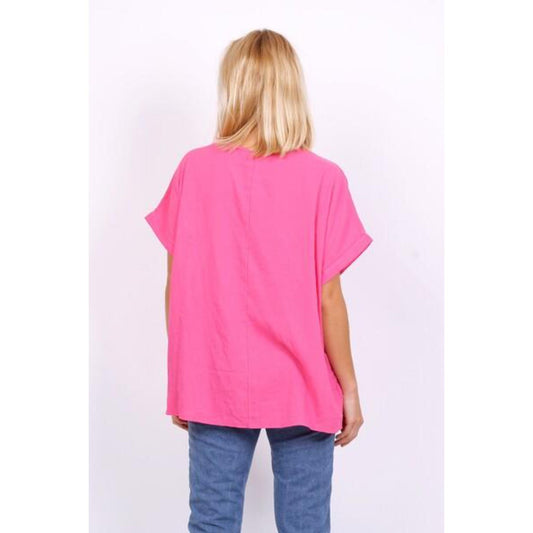 Italy Style Bred Bluse/T-Shirt Pink