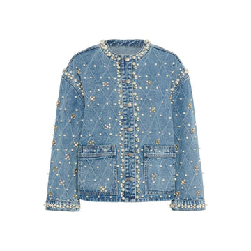 Culture Alys Denim Jakke Light Blue Wash