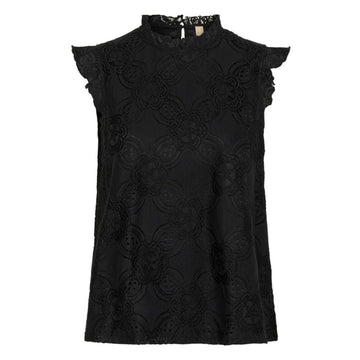 Culture Sigla Blonde Bluse Top Sort