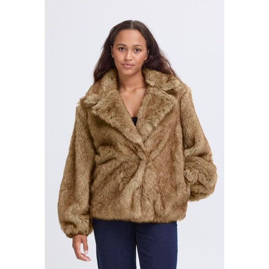 ICHI Fazoca Pels Jakke "Fake" Pels