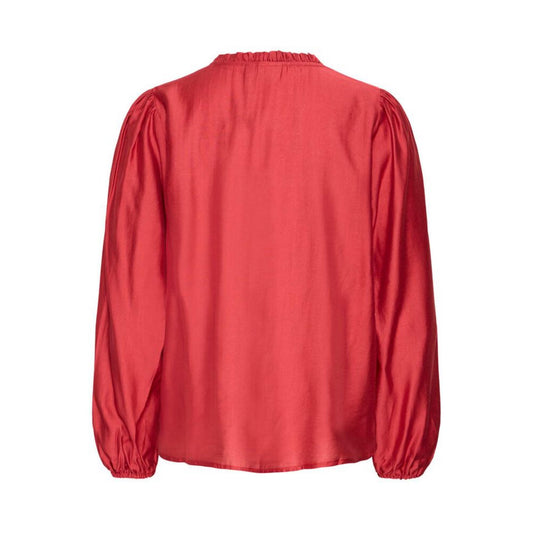 ICHI Karlani Bluse Red Dahlia