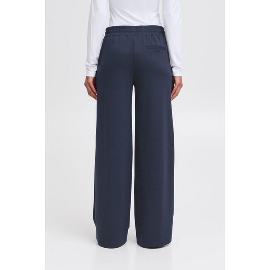 ICHI Kate Sus Long Wide Buks Blå