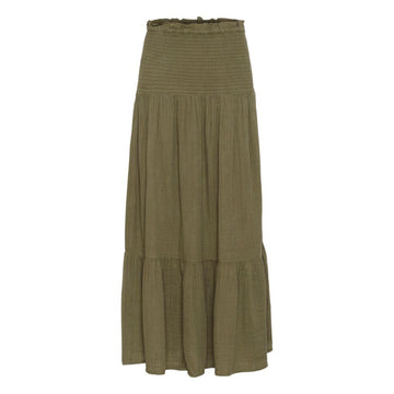 Culture Ellis Elina Nederdel Kjole Dusky Green