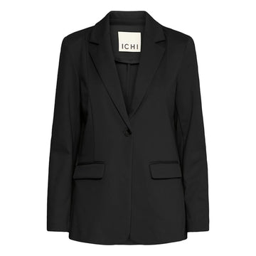 ICHI Kate Blazer Lang Lidt Oversize Sort