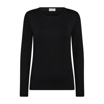 Freequent Liana LS T-Shirt Sort