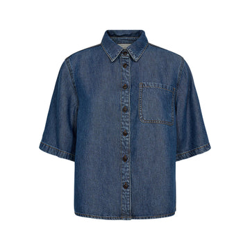 Freequent Milo Denim Skjorte Medium Blue Denim