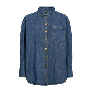 Freequent Lisea Denim Skjorte Medium Blue Denim
