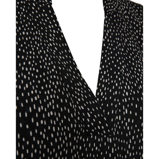 Freequent Adney Bluse Sort M. Hvide Prikker