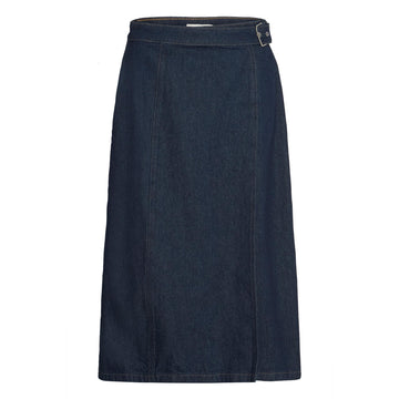 ICHI Berisel Nederdel Mørk Jeans