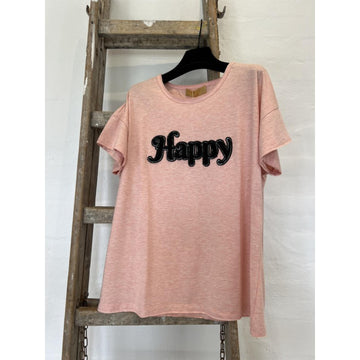 Gaspar Happy Boxy T-Shirt Rose