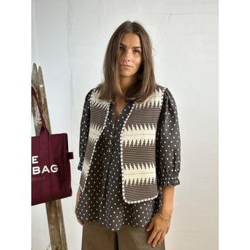Gaspar Nuuk Vest Brown