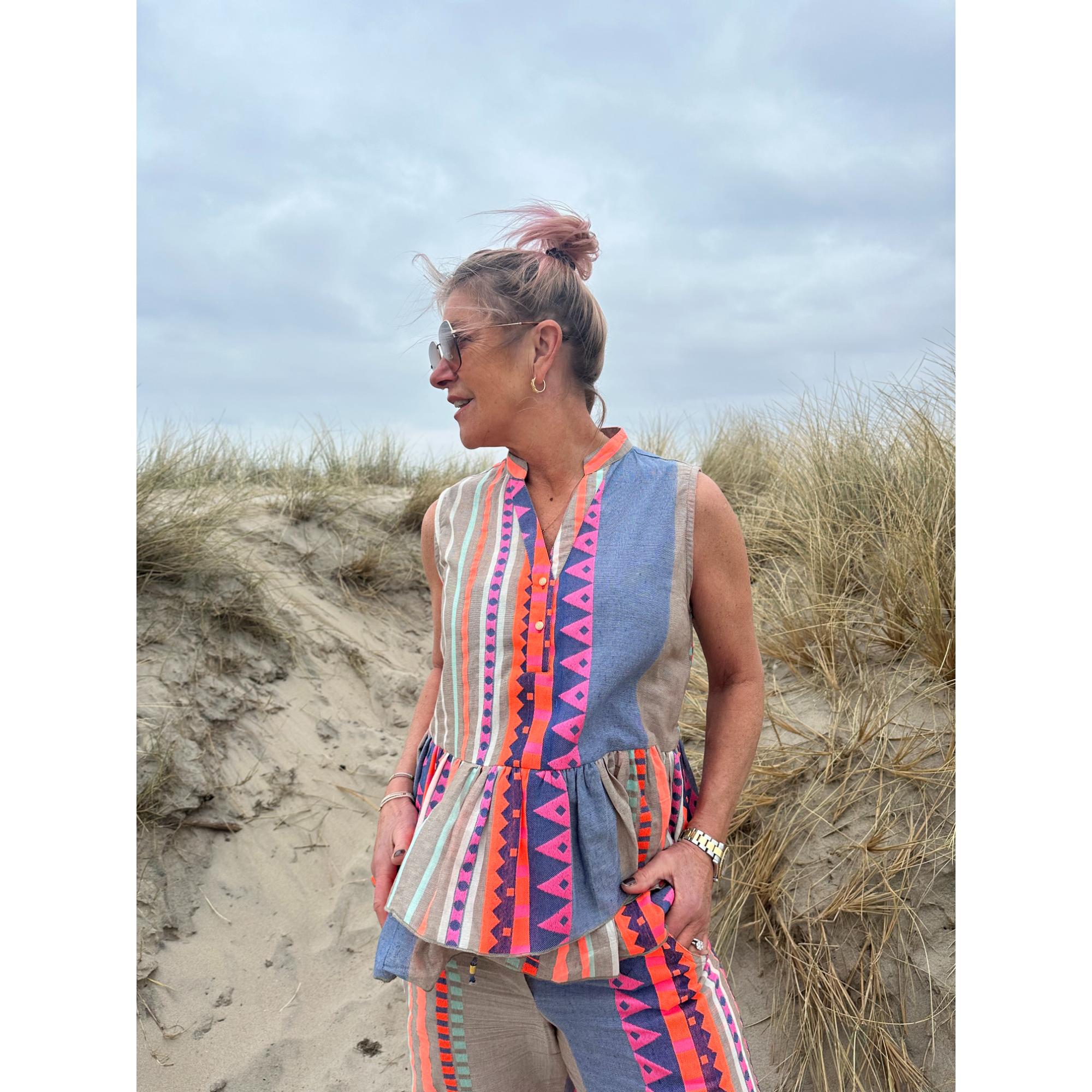 Gaspar Lido SS Bluse Multi