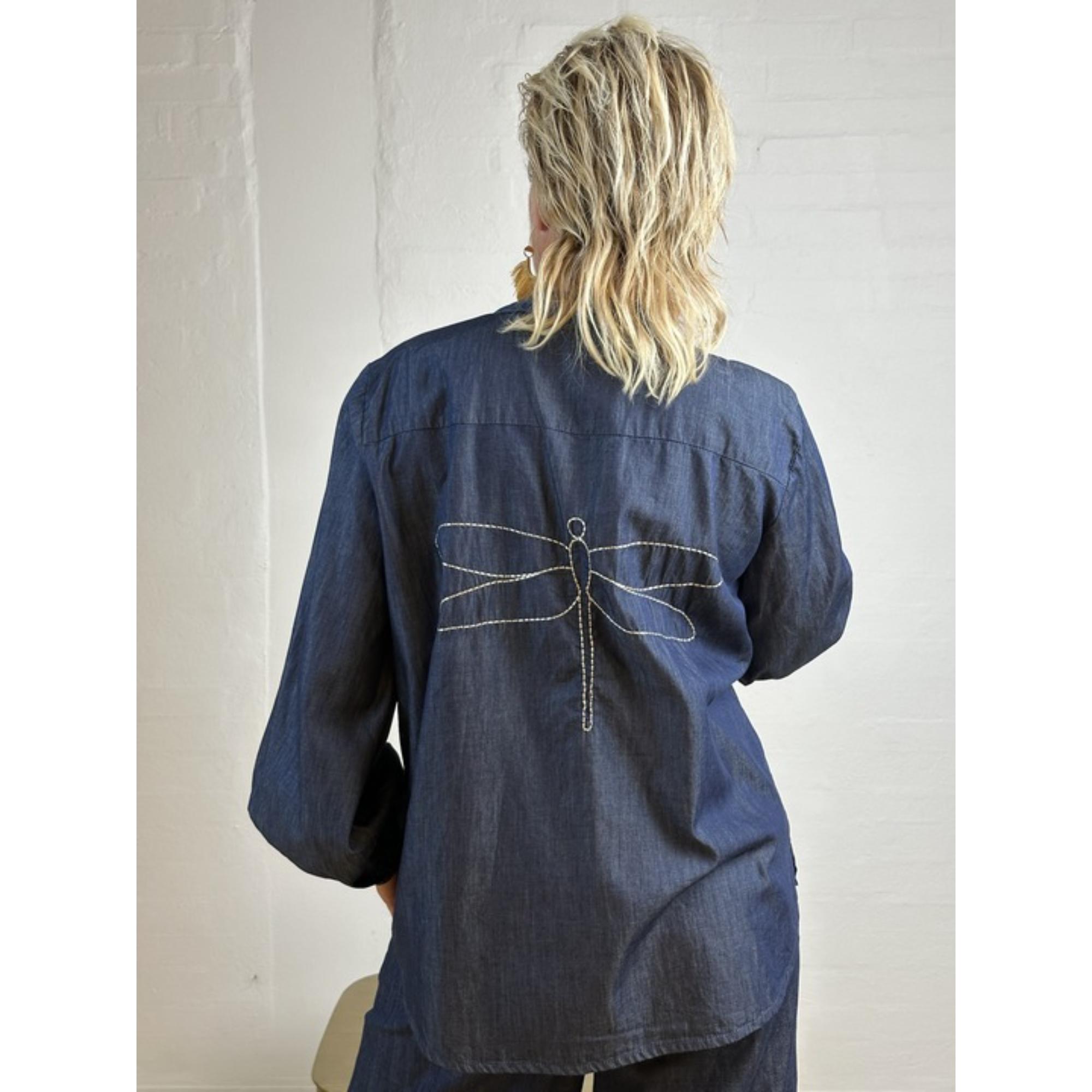Gaspar Læsø Denim Bluse Blue