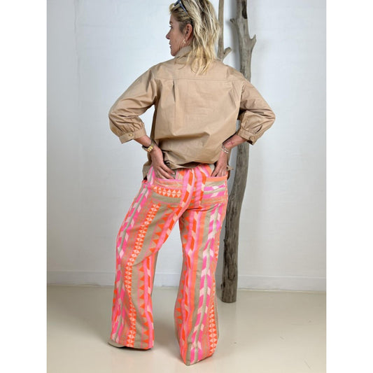 Gaspar Honolulu Buks Jacquard Pink