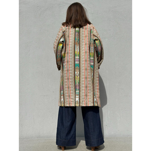Gaspar Bruxelle Coat Multi Colour
