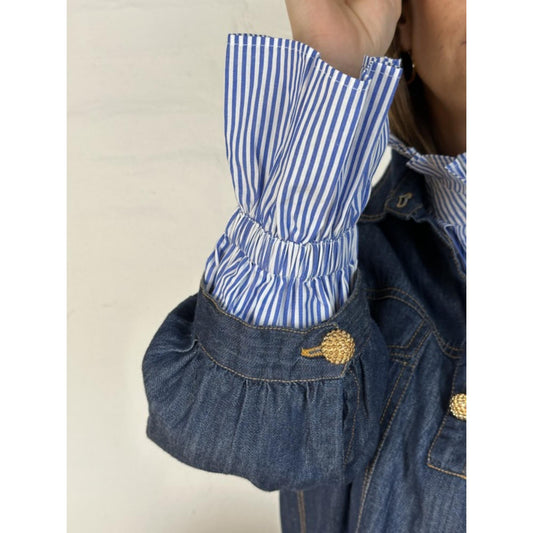 Gaspar Rio Denim Kjole Dark Blue