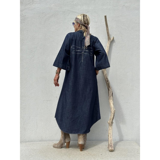 Gaspar Mumbai Jeans Kjole Dark Blue
