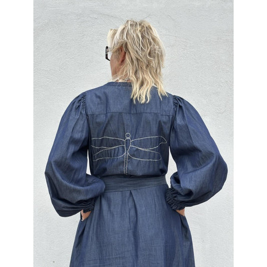 Gaspar Tunø Denim Kjole Dark Blue