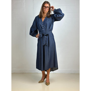 Gaspar Tunø Denim Kjole Dark Blue