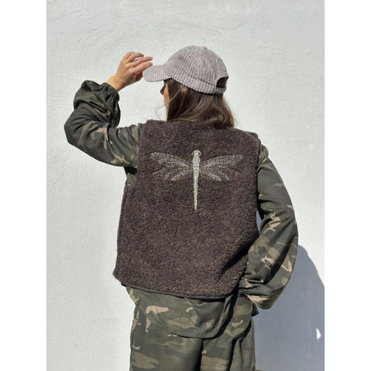 Gaspar Duffy Vest Plys Brun