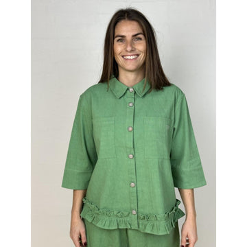 Gaspar Vigo Canvas Bluse Jakke Pistachio