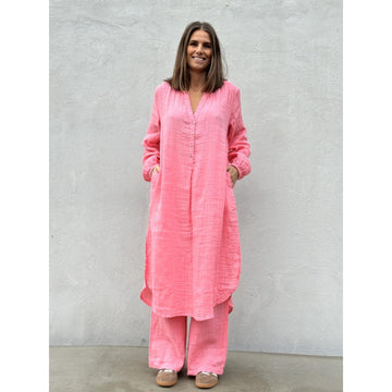 Gaspar Miami Kaftan Kjole Coral