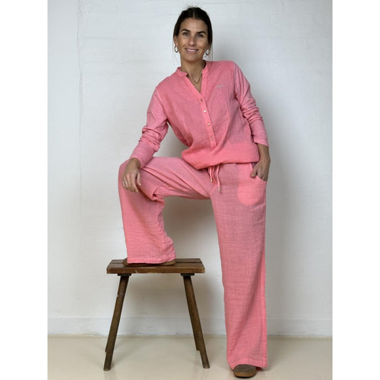 Gaspar Palermo Bluse Coral