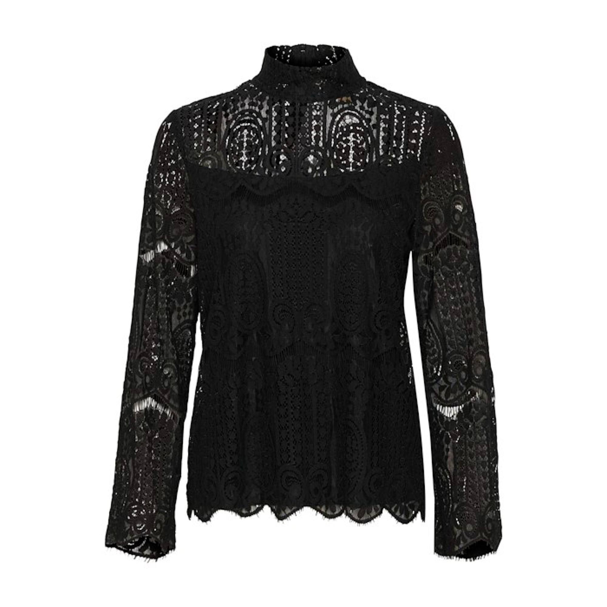 Culture Ima Lace Blouse Sort