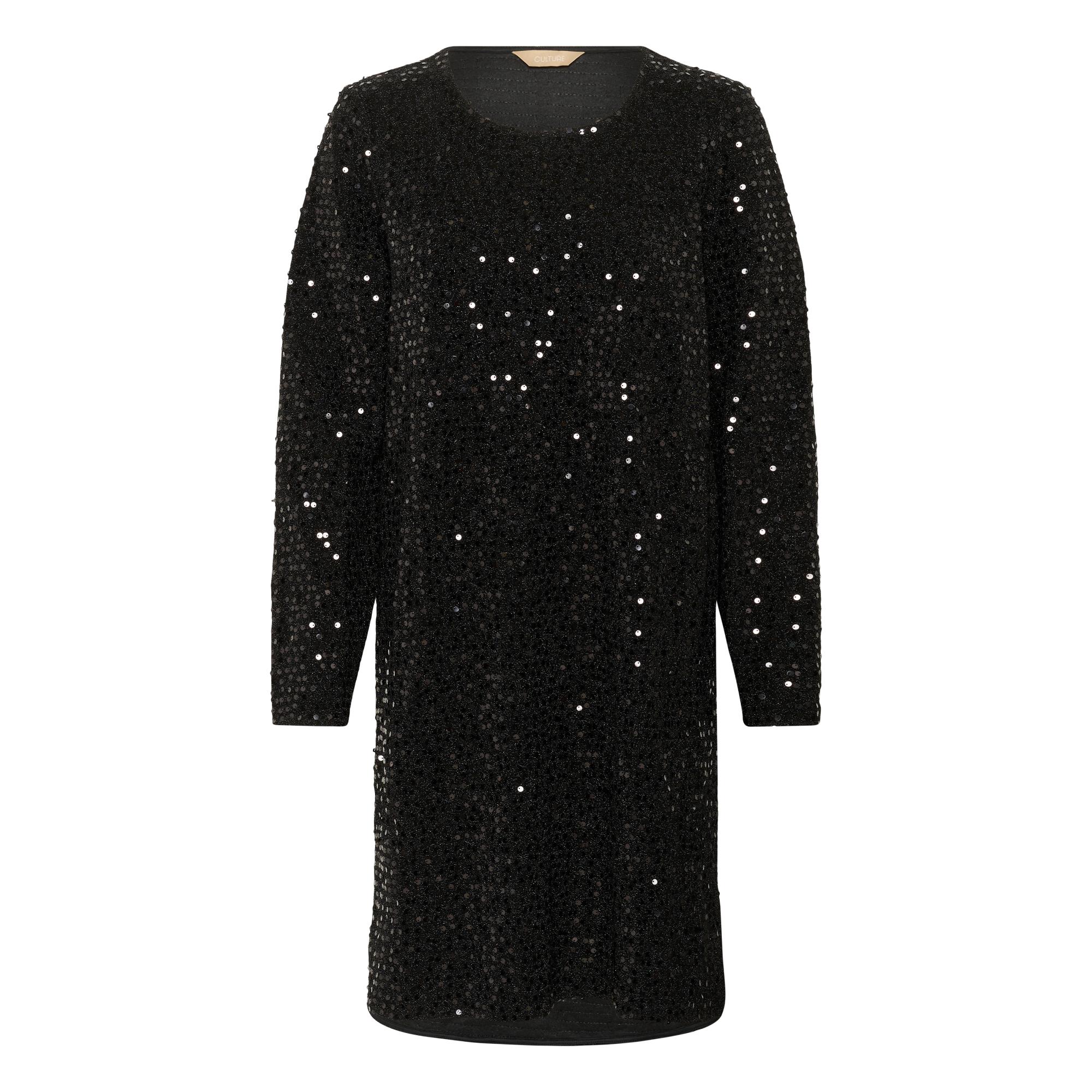 Culture Bia Tamara Kjole Sorte Palietter