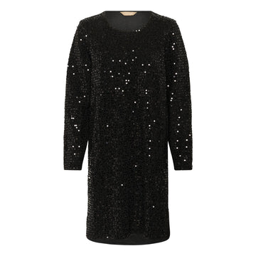 Culture Bia Tamara Kjole Sorte Palietter