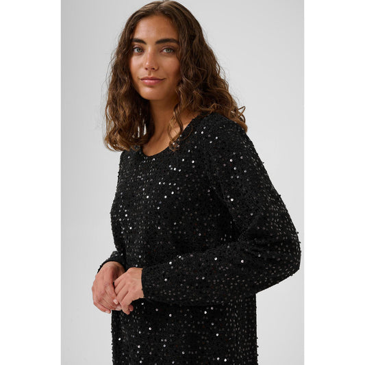 Culture Bia Tamara Kjole Sorte Palietter