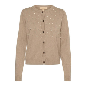 Culture Annemarie Strik Cardigan Beige Melange M. Perler