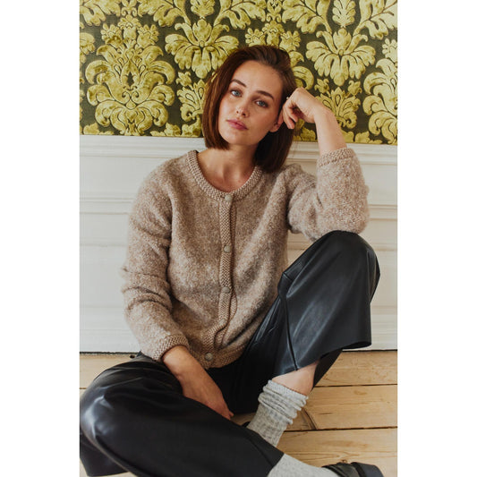 Freequent GRS Christa Strik Cardigan Simply Taupe Melange