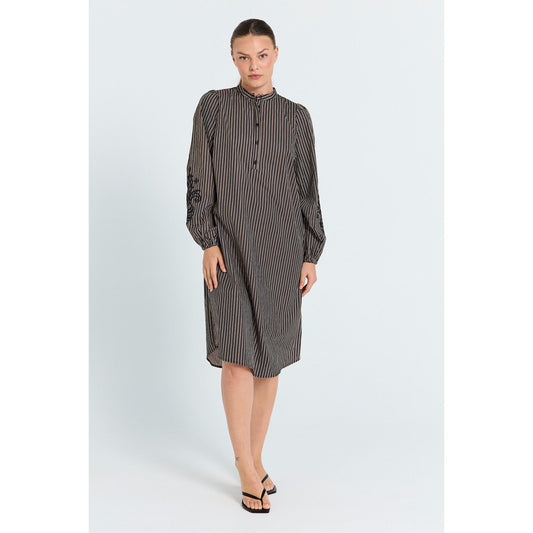 Freequent Jolie Kjole Coffee Bean W. Black