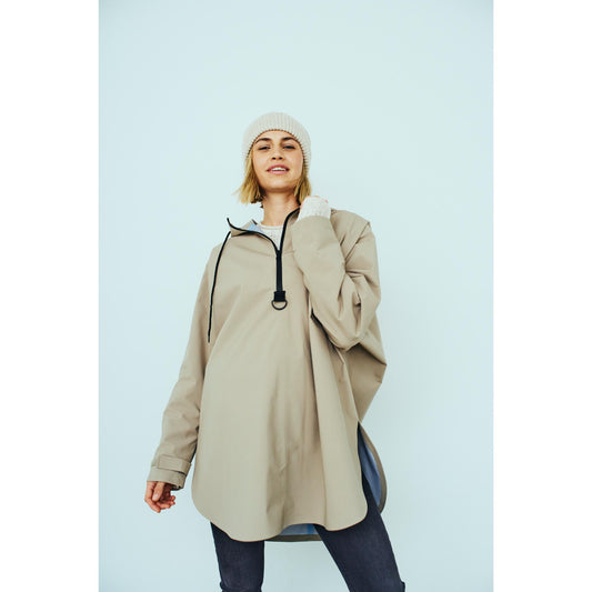 Freequent Mow Poncho Siver Mink