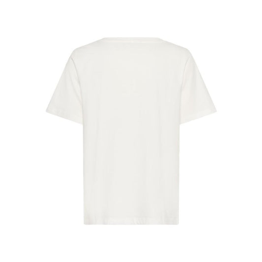 Culture Nany Amora T-Shirt Offwhite M. Lyseblå Print