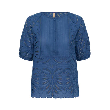 Culture Akeena Blonde Bluse Blå