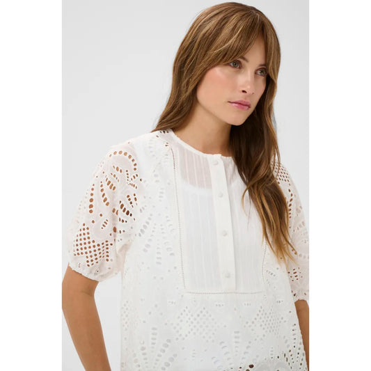 Culture Akeena Blonde Bluse Hvid