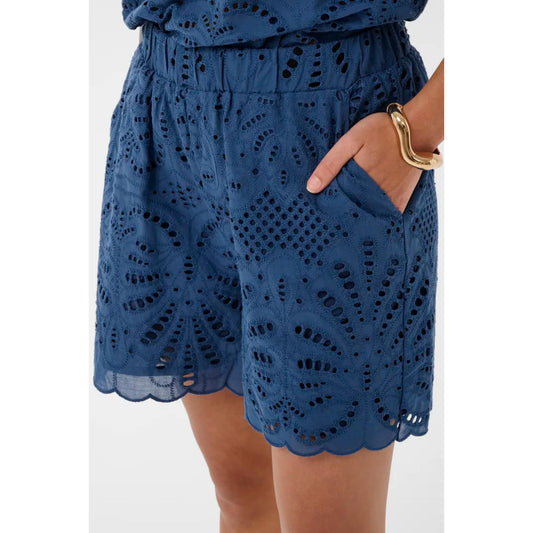 Culture Akeena Blonde Shorts Blå