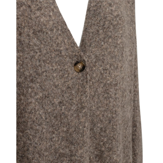 Freequent Alpa Strik Cardigan Morel Melange