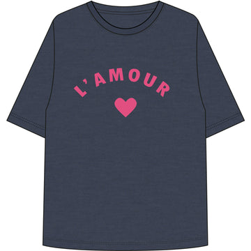 Culture Amour T-Shirt Strik Blå