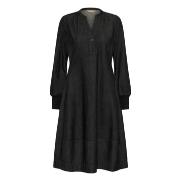 Culture Allura Arpa Rib Kjole Black Wash
